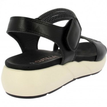 Doctor Cutillas 31408 Sandales élastiques pour femmes NEGRO