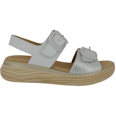 Sandales auto-adhésives pour femmes Doctor Cutillas 46019 BLANCO