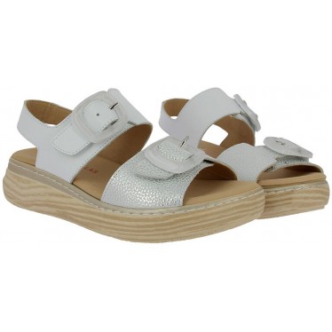 Sandales auto-adhésives pour femmes Doctor Cutillas 46019 BLANCO