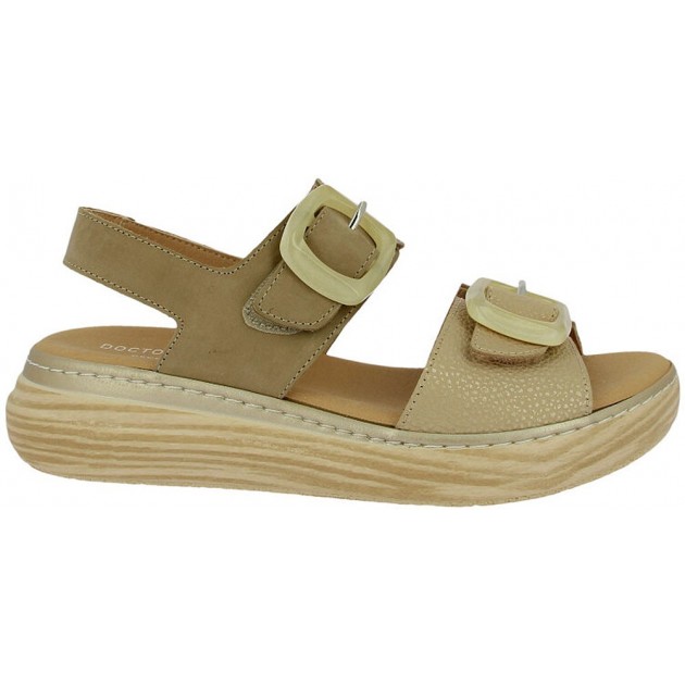 Sandales auto-adhésives pour femmes Doctor Cutillas 46019 TAUPE Sandales auto-adhésives pour femmes Doctor Cutillas 46019 TAUPE
