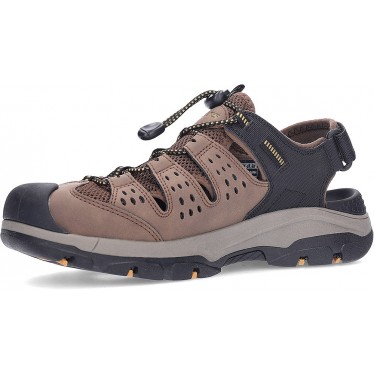Sandale SKECHERS Tresmen Menard pour homme 205113 BROWN_BLACK