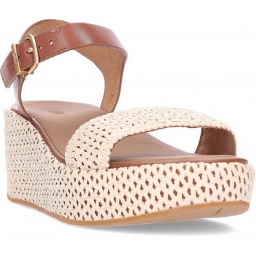 Sandales compensées tissées à plateformes FITFLOP JG1 TAN_IVORY