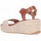 Sandales compensées tissées à plateformes FITFLOP JG1 TAN_IVORY