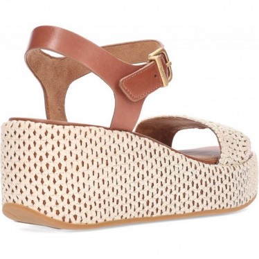 Sandales compensées tissées à plateformes FITFLOP JG1 TAN_IVORY