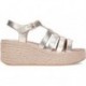 Sandales espadrilles à plateforme Fitflop pour femme JF5 PLATINO