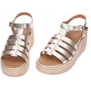 Sandales espadrilles à plateforme Fitflop pour femme JF5 PLATINO