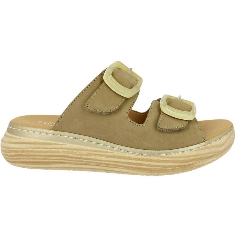 Sandales auto-adhésives pour femmes Doctor Cutillas 46020 TAUPE