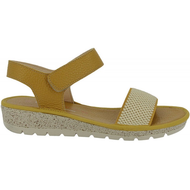 Sandales auto-adhésives pour femmes Doctor Cutillas 35329 MOSTAZA