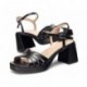 Sandales à talons WONDERS Danna G-6810 NEGRO