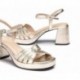 Sandales à talons WONDERS Danna G-6810 PLATINO