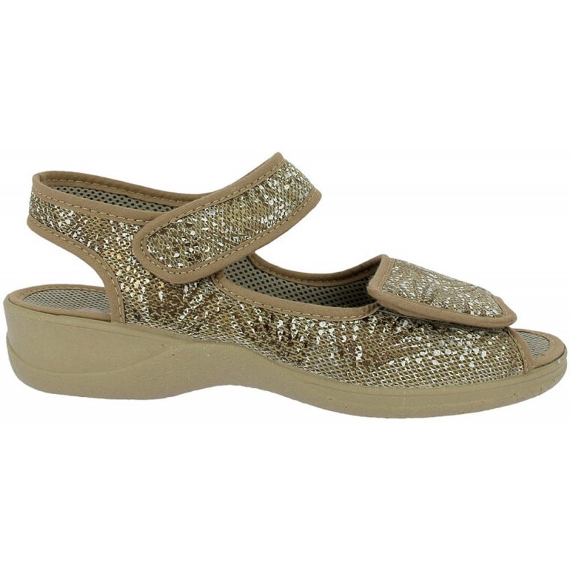 Sandales pour femmes Doctor Cutillas 21757 Auto-adhésives BEIG