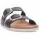 Sandales en cuir INTERBIOS 7232 NEGRO