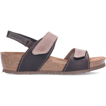 Sandales en cuir pour femmes INTERBIOS 5343 MOKA_PARDO