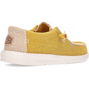 Mocassins pour hommes Hey Dude Wallybraided GOLDEN_YELLOW