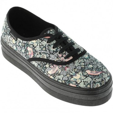 Chaussures de sport Victoria 109229 pour femme, imprimé Liberty anglais NEGRO