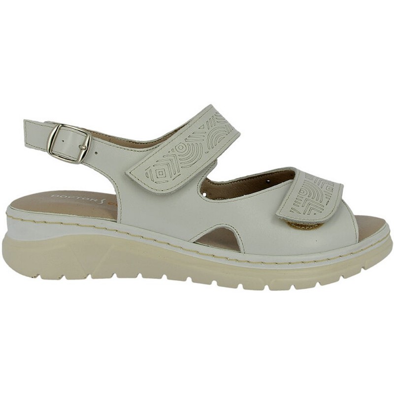 Sandales auto-adhésives pour femmes Doctor Cutillas 76020 BLANCO