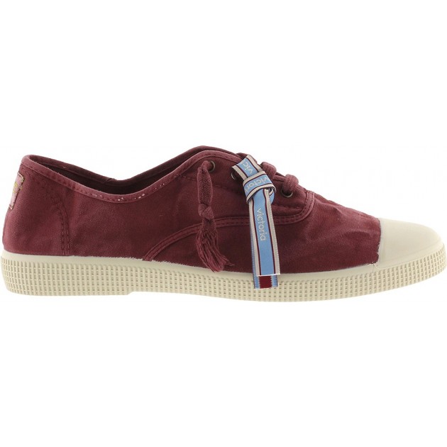 Chaussures de sport pour femme Victoria 1661102 en toile vieillie BURDEOS Chaussures de sport pour femme Victoria 1661102 en toile vieillie BURDEOS