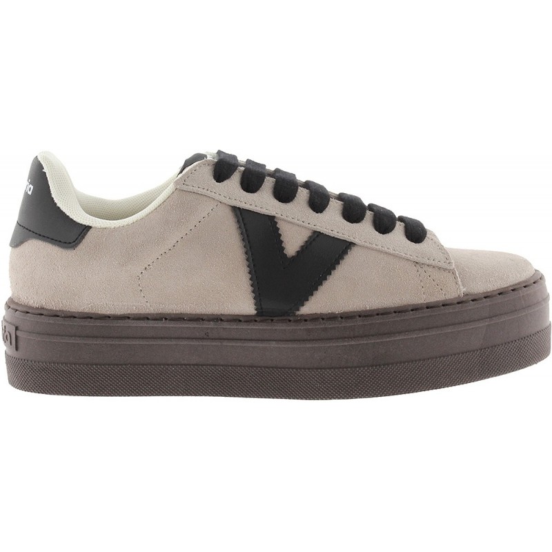 Baskets Victoria 1092171 Barcelona en daim pour femme BEIGE