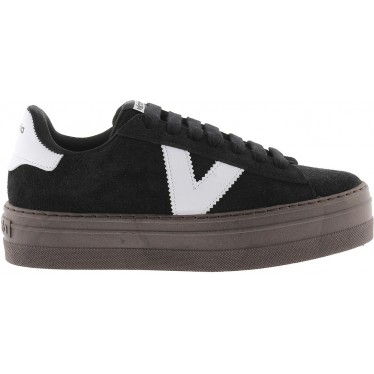 Baskets Victoria 1092171 Barcelona en daim pour femme NEGRO