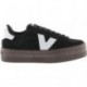Baskets Victoria 1092171 Barcelona en daim pour femme NEGRO