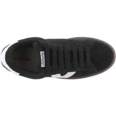 Baskets Victoria 1092171 Barcelona en daim pour femme NEGRO