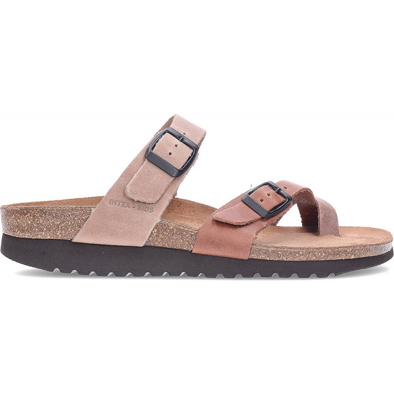 Sandales en cuir INTERBIOS 7212MM MULTICOLOR