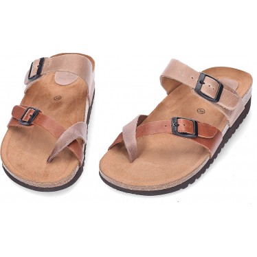 Sandales en cuir INTERBIOS 7212MM MULTICOLOR
