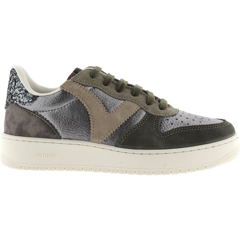 Victoria Sneaker 1258257 Madrid Métallisé KAKI