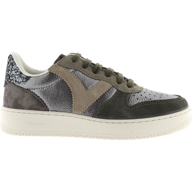 Victoria Sneaker 1258257 Madrid Métallisé KAKI Victoria Sneaker 1258257 Madrid Métallisé KAKI