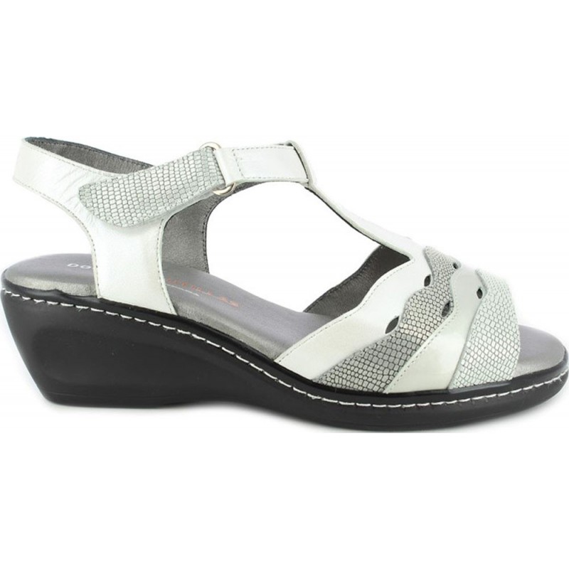 Sandales femme Doctor Cutillas 32124 Auto-adhésives BLANCO