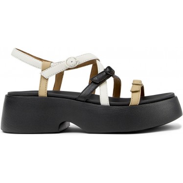Sandales en cuir CAMPER Twins K201713 NEGRO_004