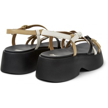 Sandales en cuir CAMPER Twins K201713 NEGRO_004