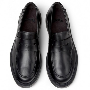 Mocassins nautiques en cuir CAMPER Dean K101045 NEGRO_001