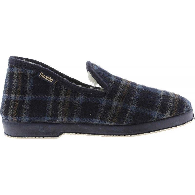 Chaussons confortables à carreaux Victoria 200301M unisexes MARINO