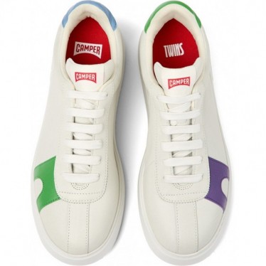 Baskets en cuir CAMPER Twins K100743 BLANCO_035