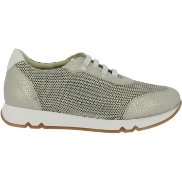 Baskets métallisées femme Doctor Cutillas 82562 CHAMPAGNE