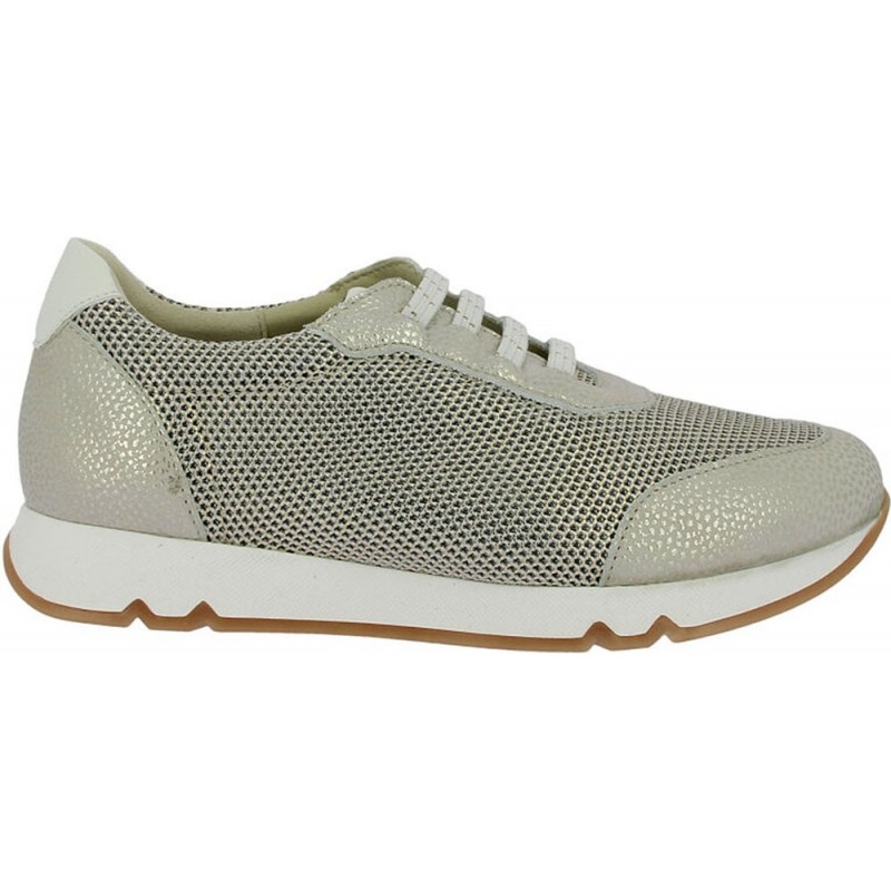 Baskets métallisées femme Doctor Cutillas 82562 CHAMPAGNE
