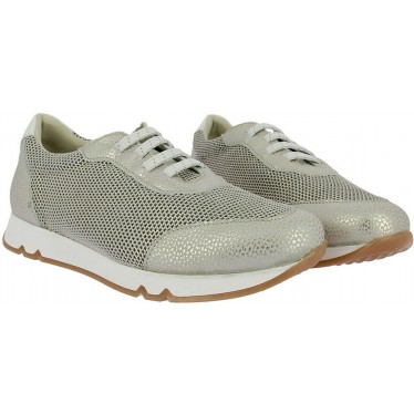 Baskets métallisées femme Doctor Cutillas 82562 CHAMPAGNE