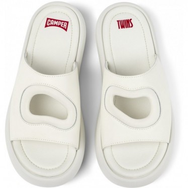 Tongs en cuir CAMPER Twins K100939 BLANCO_003