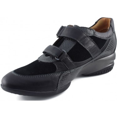 GEOX velcro sport féminin piton  NEGRO