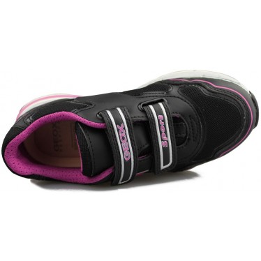 GEOX chaussures double fille de sport Velcro  NEGRO
