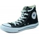 Chaussures de toile Converse haute  NEGRO